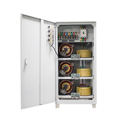 جودة  Automatic Voltage Regulator 75KVA Three Phase Servo Motor Type Stabilizer AVR TNS SVC 75KW 380V 440V 480V 415V مصنع