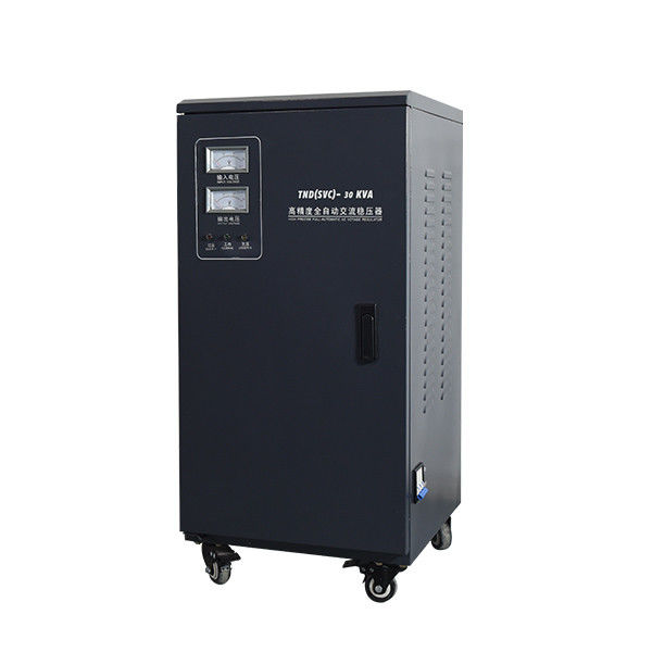 مثبت التيار الكهربائي أحادي الطور ذو المرحلة الواحدة ، منظم الجهد 30KVA ، 220 فولت