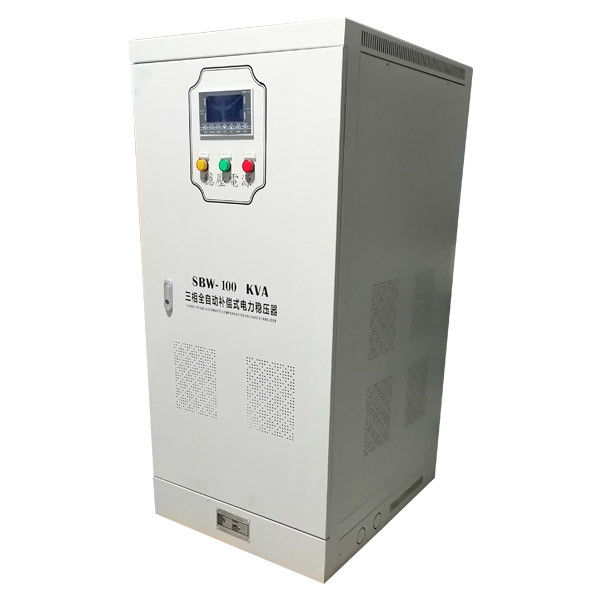 ثلاث مراحل الجهد المنظم التلقائي 100 كيلو فولت أمبير المؤازرة المثبت 380V 60HZ 50HZ